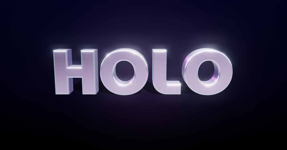 Holo Foil 3D text effect