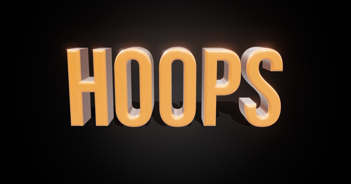 Street Hoops 3D text effect