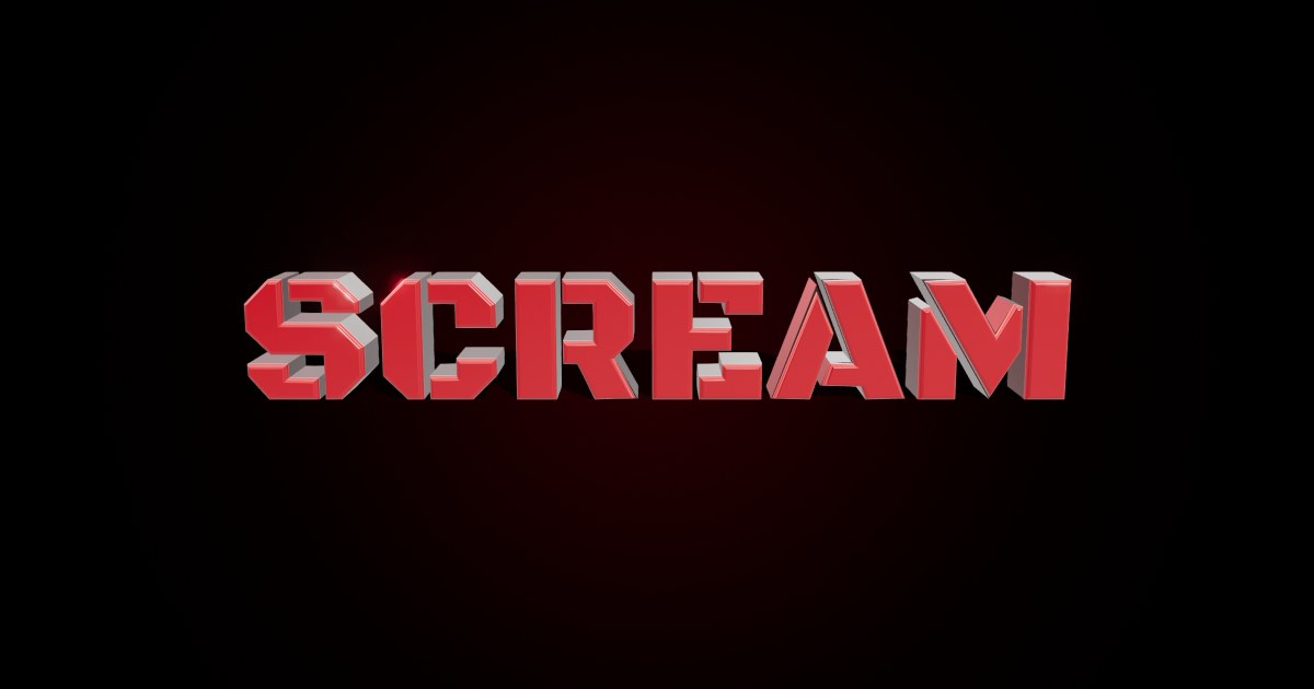 Blood Moon 3D text effect