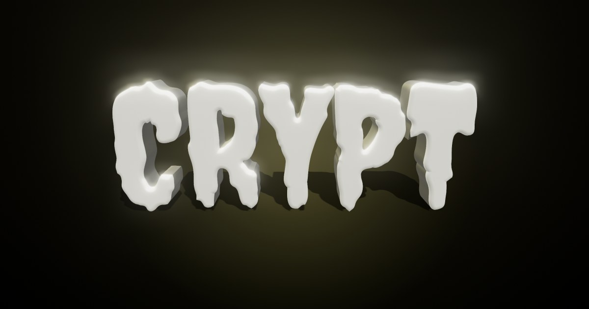 Crypt 3D text effect