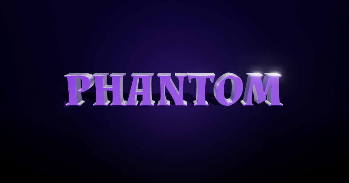 Phantom 3D text effect