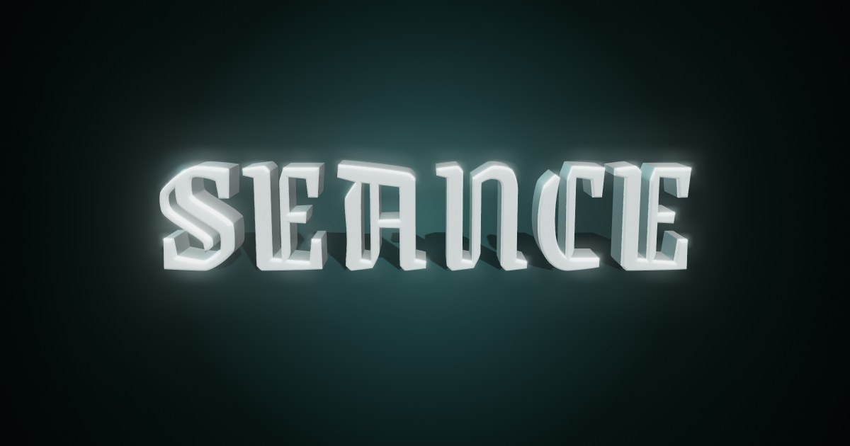 Seance 3D text effect