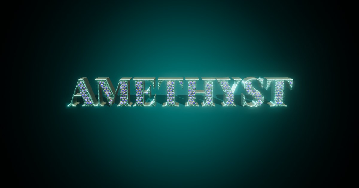 Amethyst 3D text effect