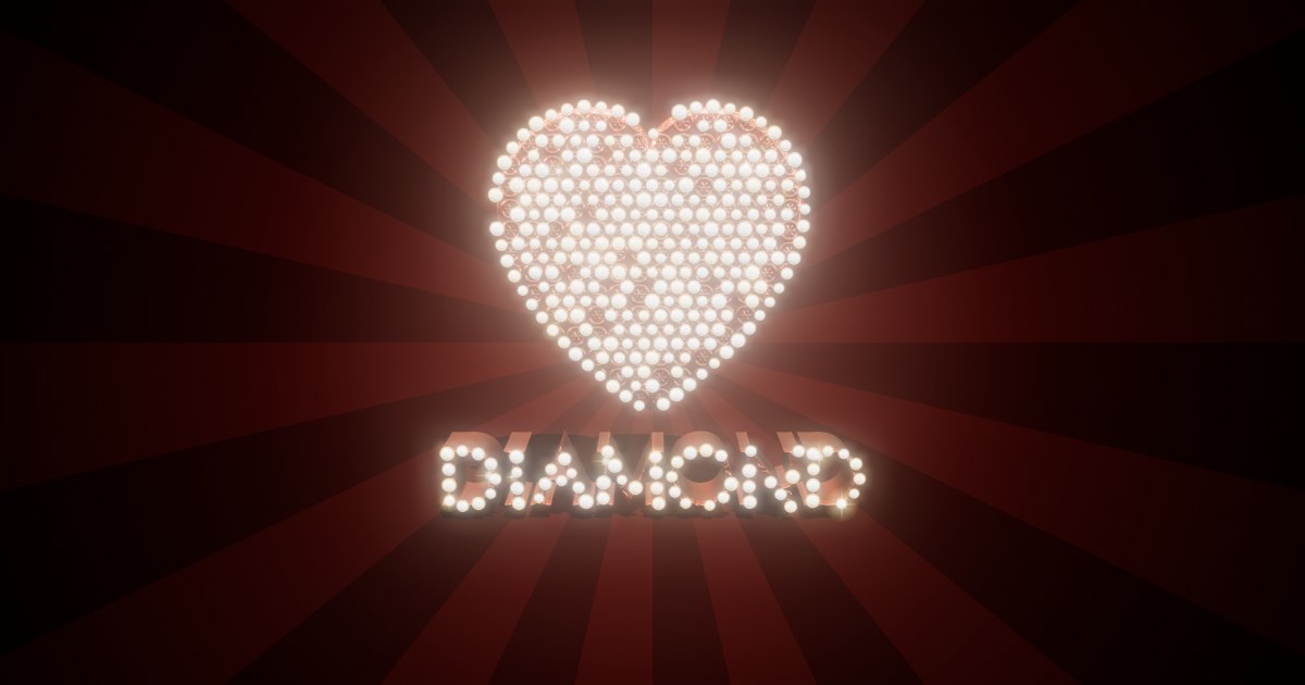Diamond 3D text effect
