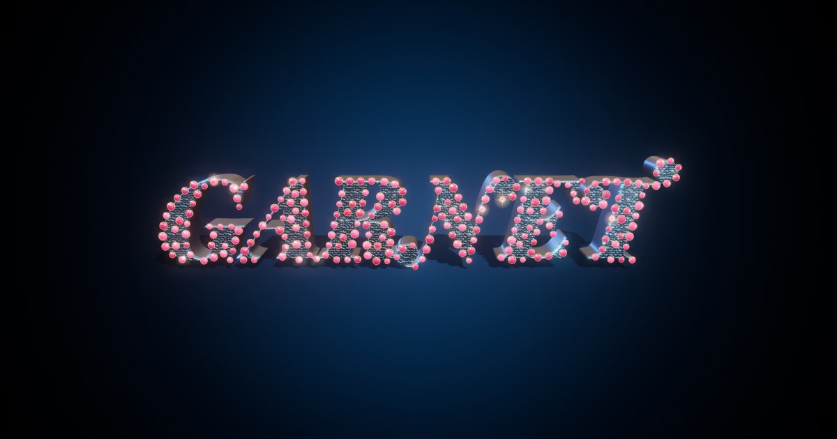 Garnet 3D text effect