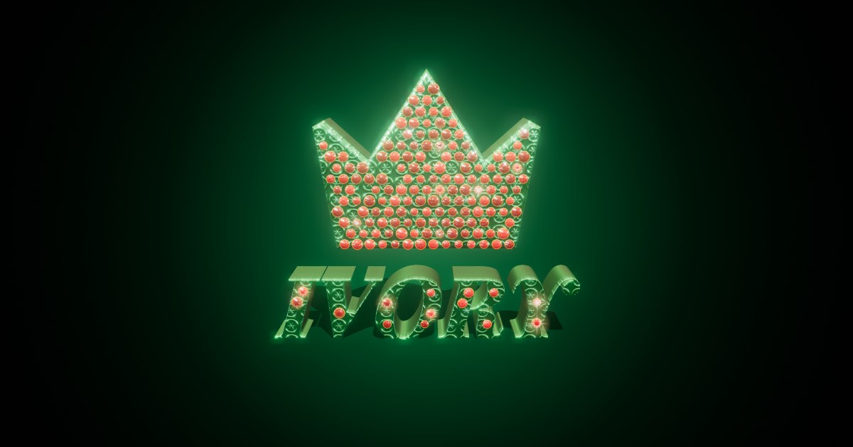 Ivory 3D text effect