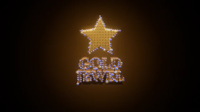 Sapphire Star 3D text effect