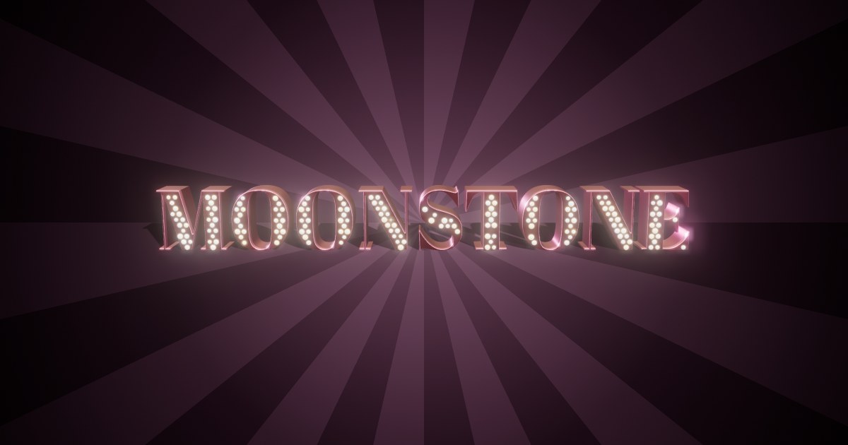 Moonstone 3D text effect