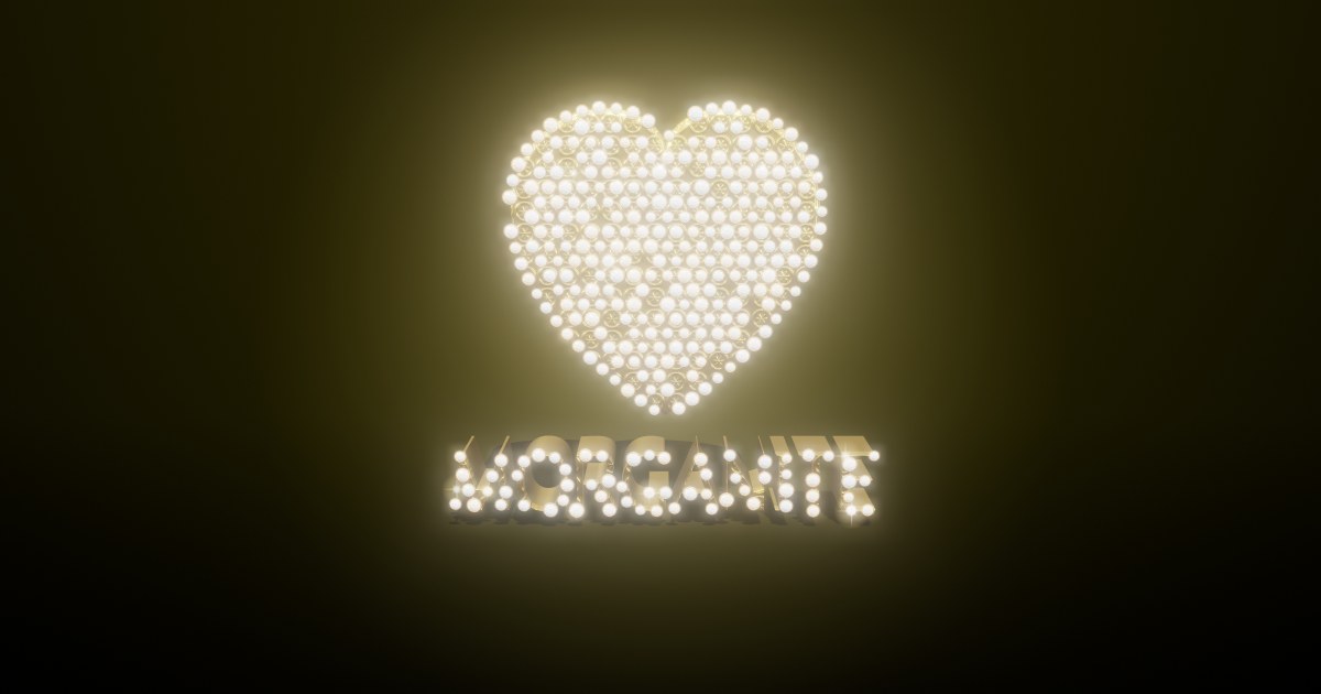 Morganite 3D text effect