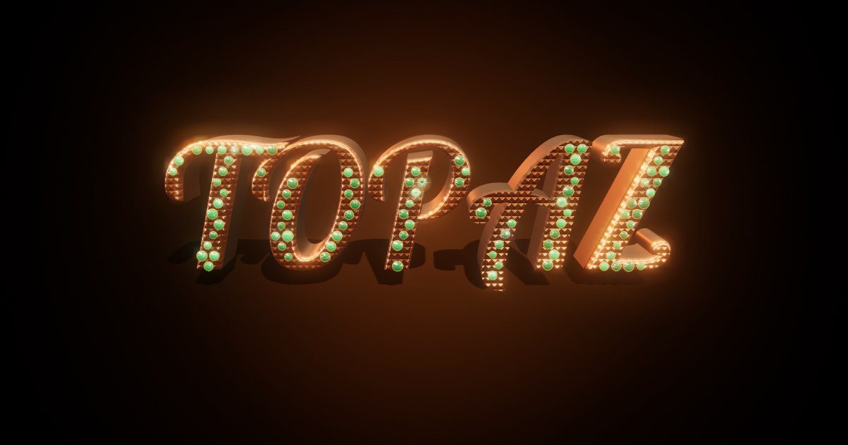 Topaz 3D text effect
