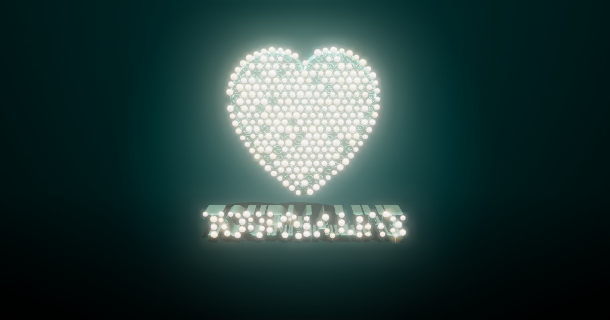 Tourmaline 3D text effect