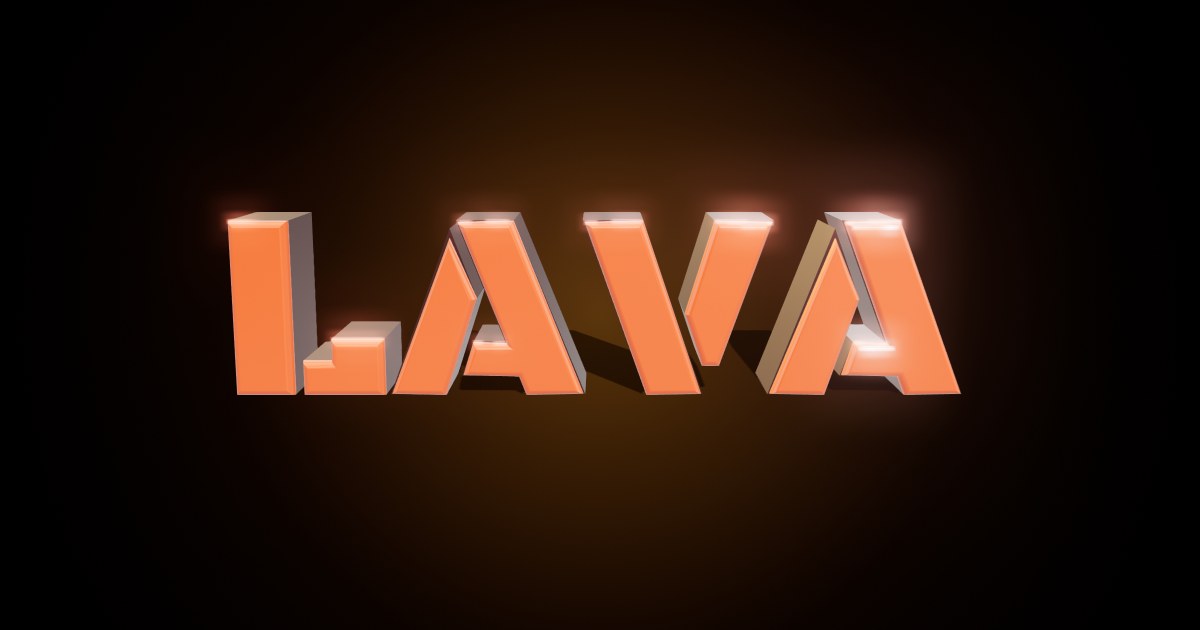 Lava Flow 3D text effect
