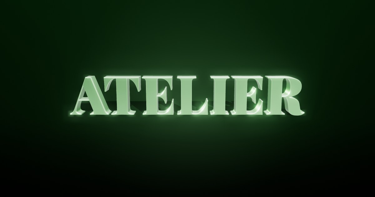 Atelier 3D text effect