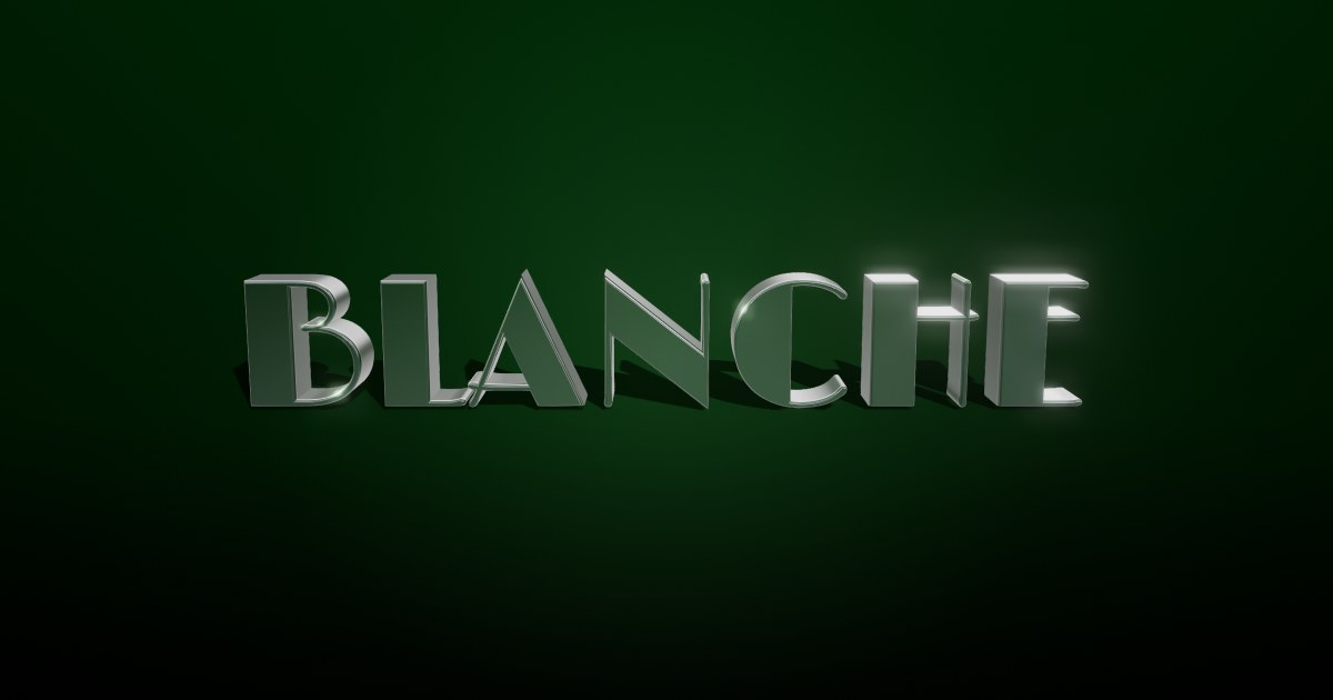 Blanche 3D text effect