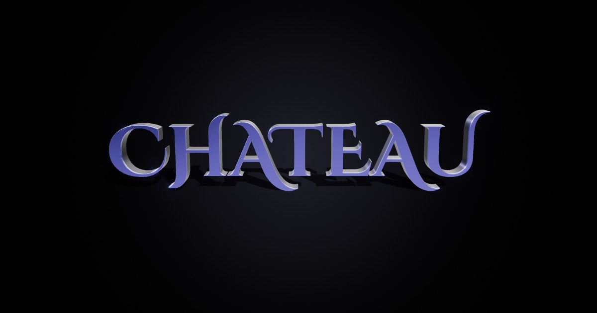 Chateau 3D text effect