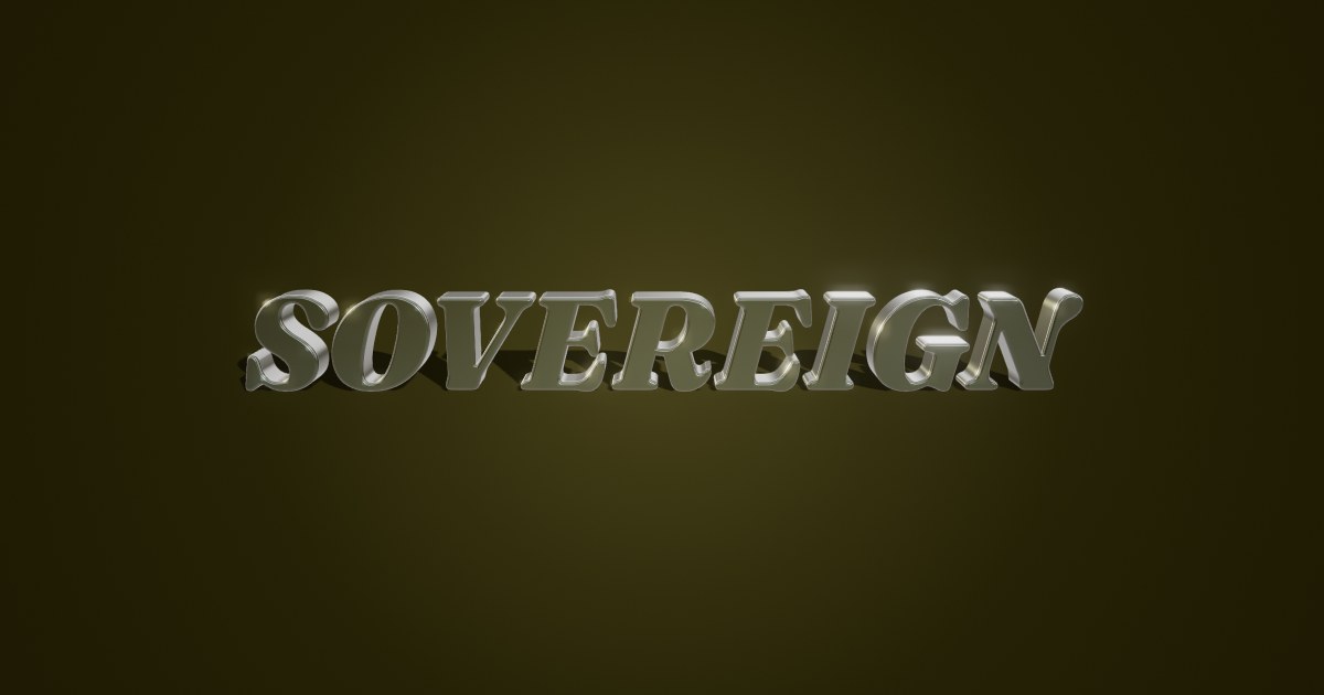 Sovereign 3D text effect