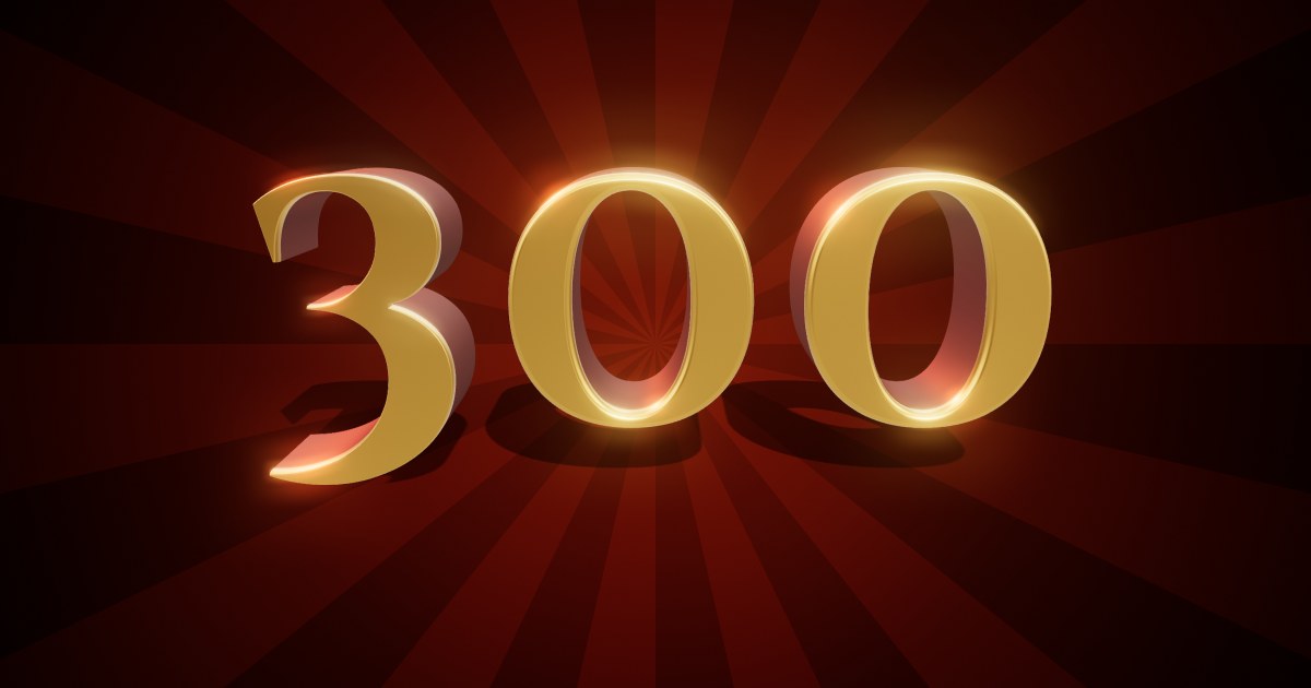 300 3D text effect