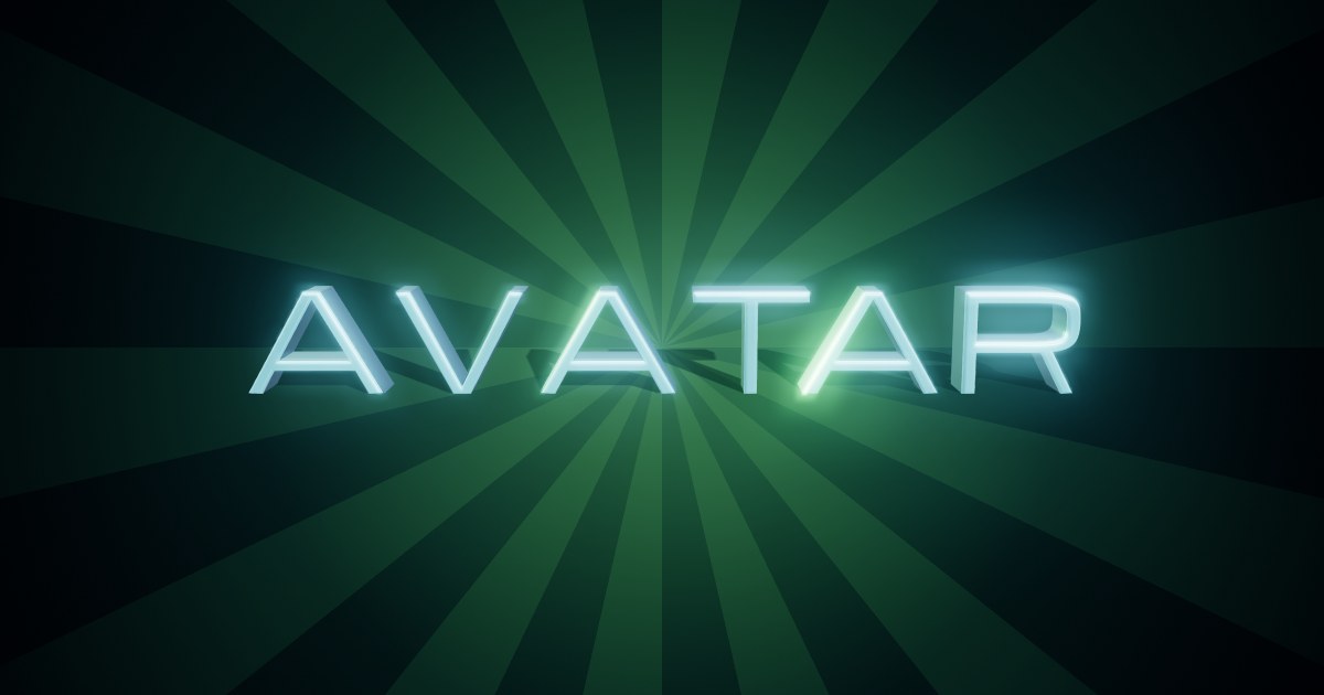 Avatar 3D text effect