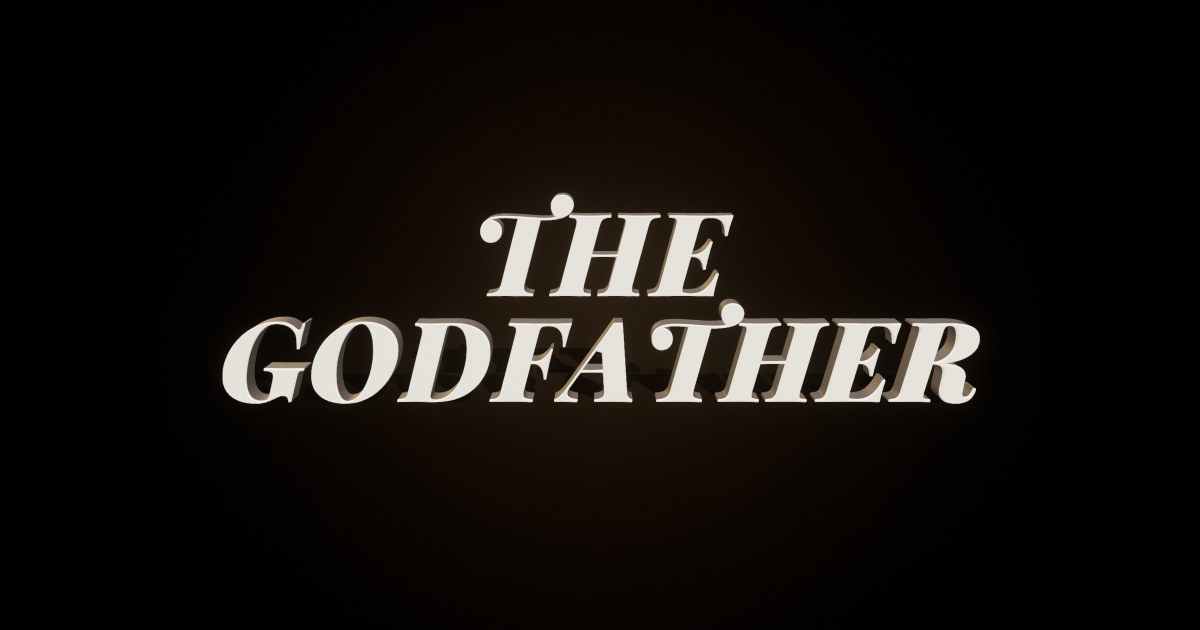 The Godfather 3D text effect