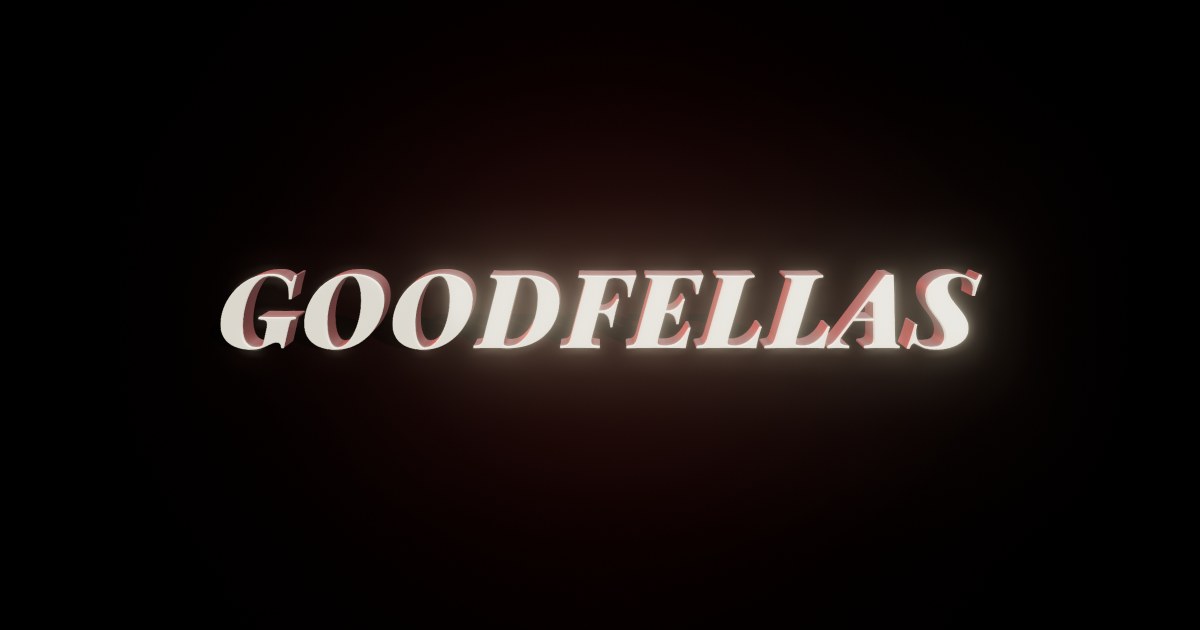 Goodfellas 3D text effect