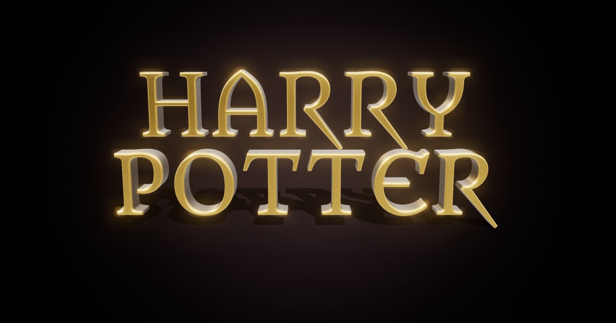 Wizarding World 3D text effect