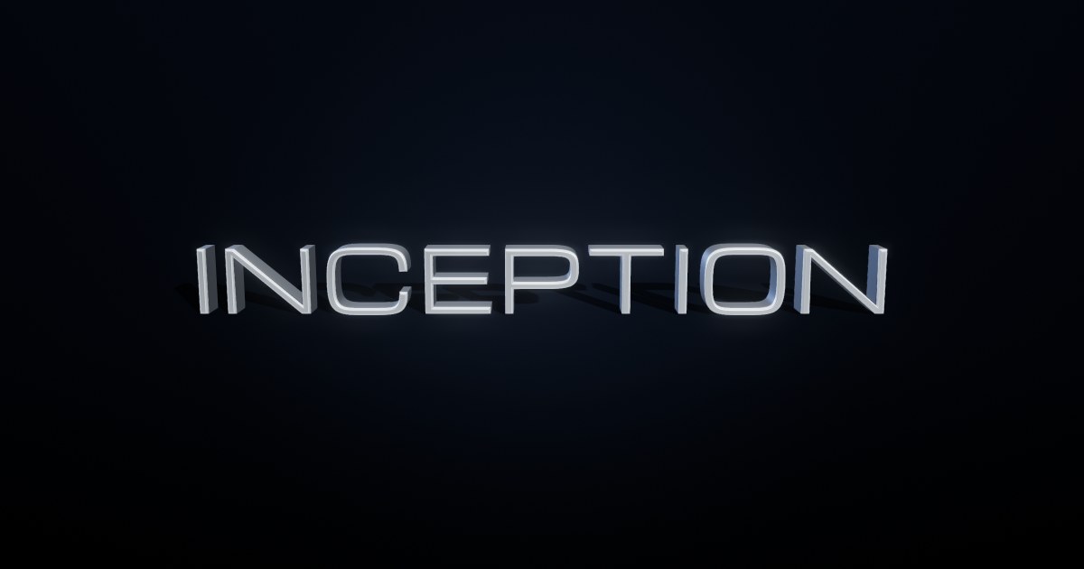 Inception 3D text effect