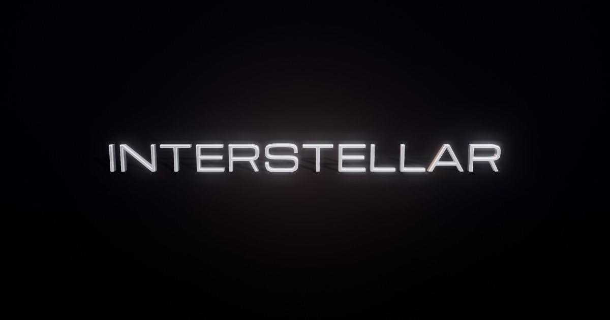 Interstellar 3D text effect