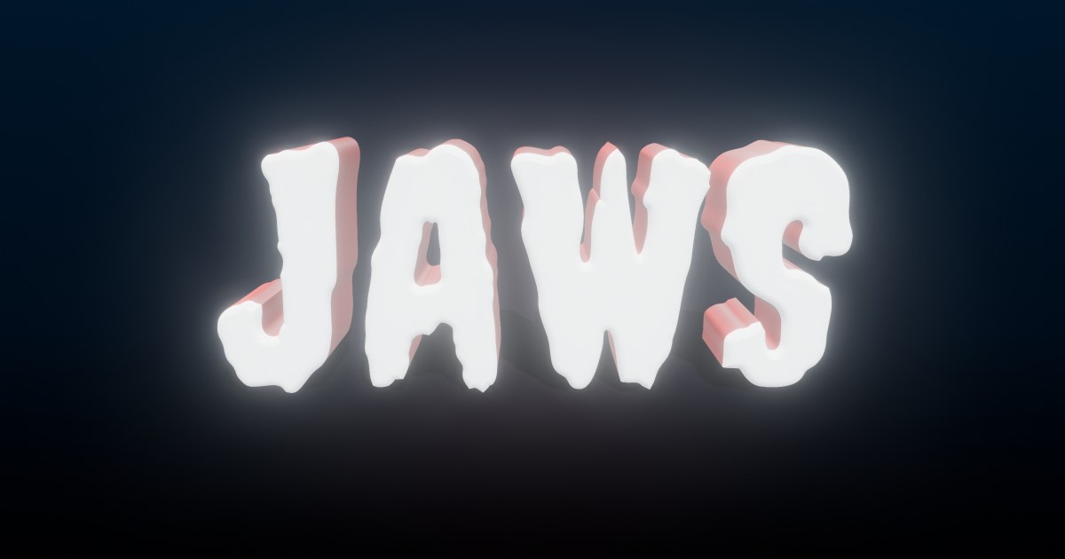 Jaws 3D text effect