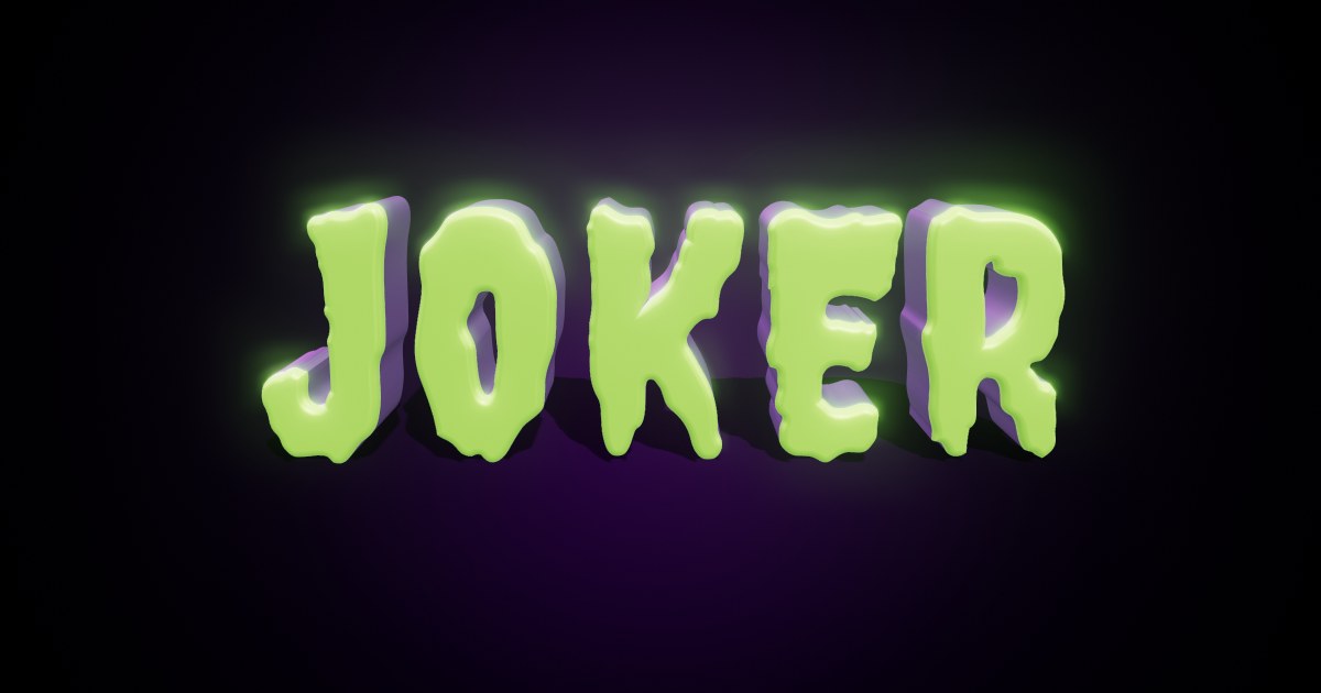Joker 3D text effect