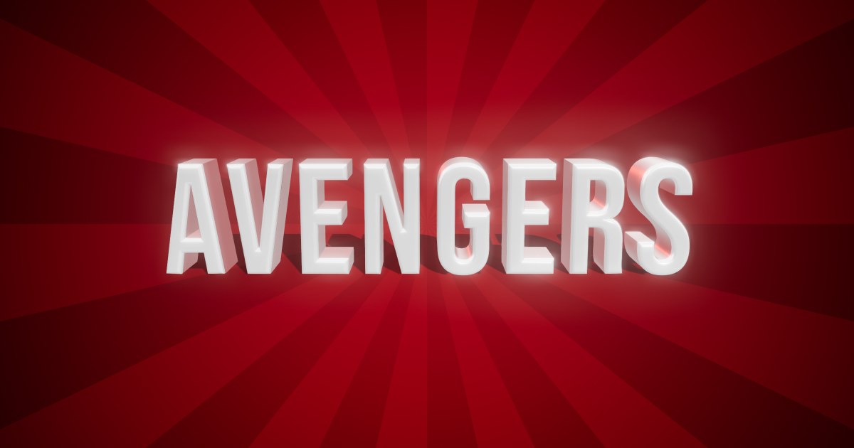 Marvel Heroes 3D text effect