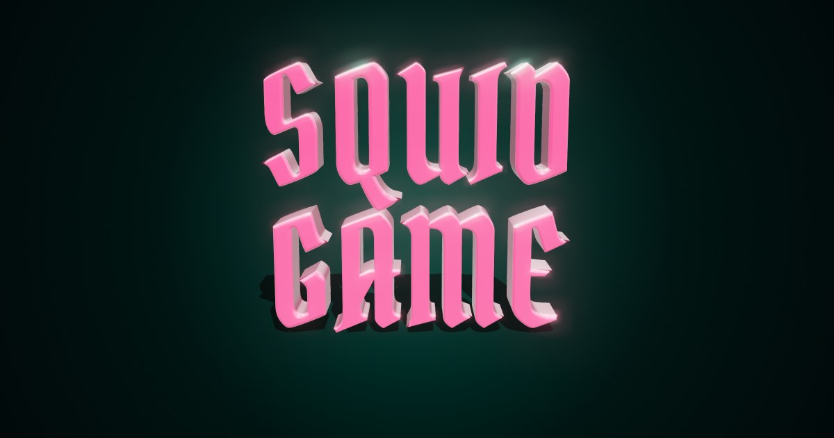 Survival Game 3D text effect