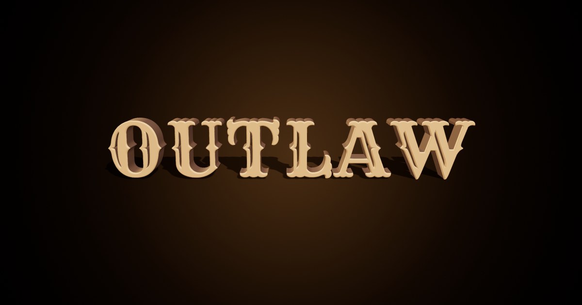 Wild West Poster 3D text effect