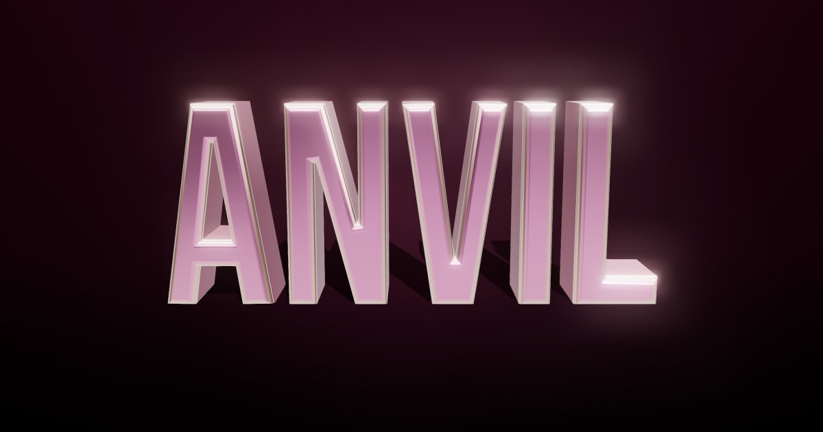 Anvil 3D text effect
