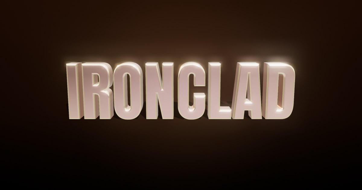 Ironclad 3D text effect