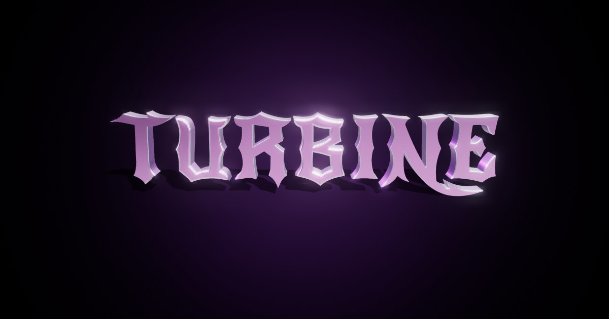 Turbine 3D text effect