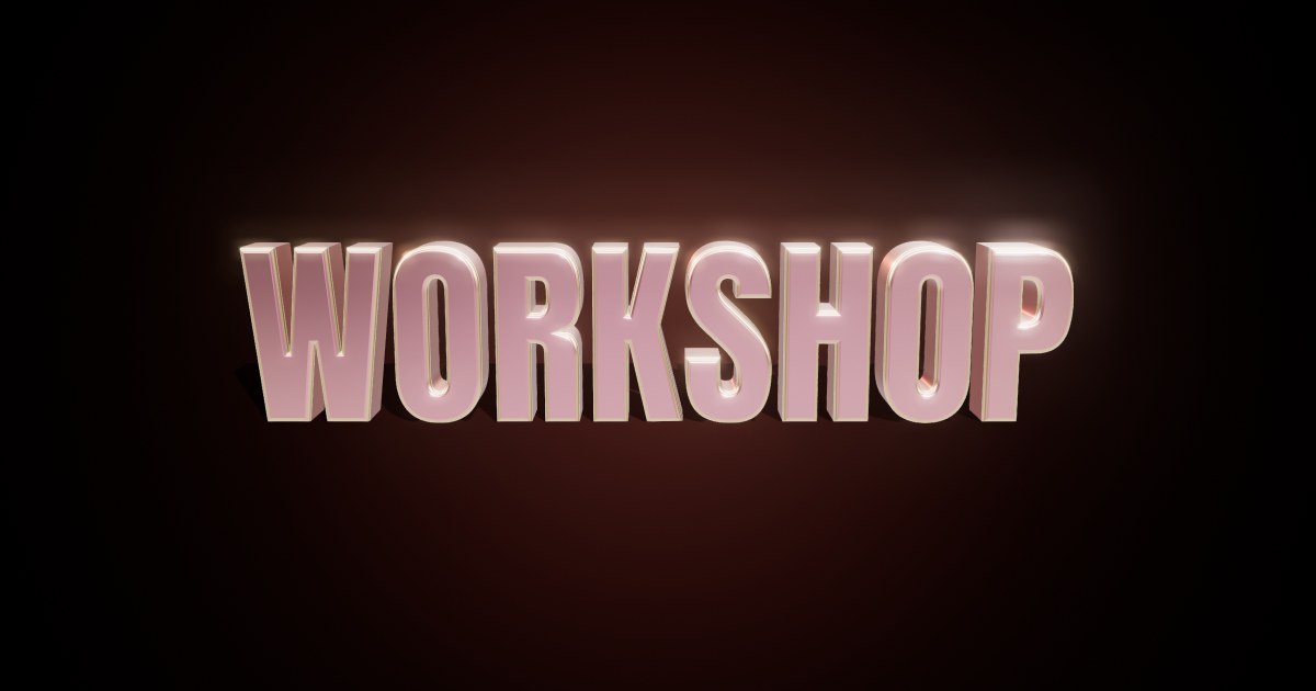 Workshop 3D text effect