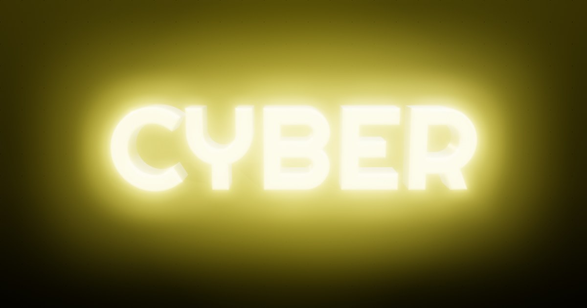 Cyber 3D text effect