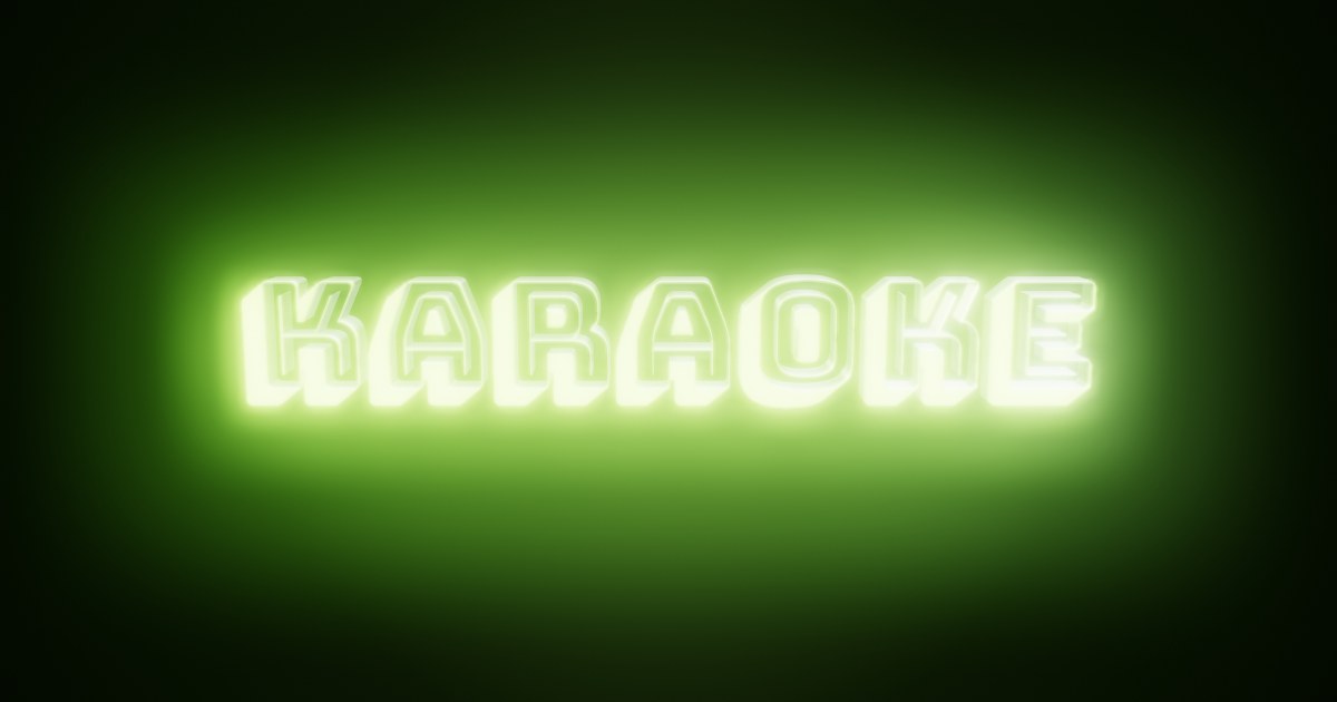 Karaoke 3D text effect