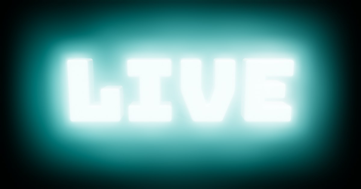 Live 3D text effect