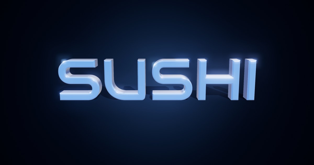 Sushi 3D text effect