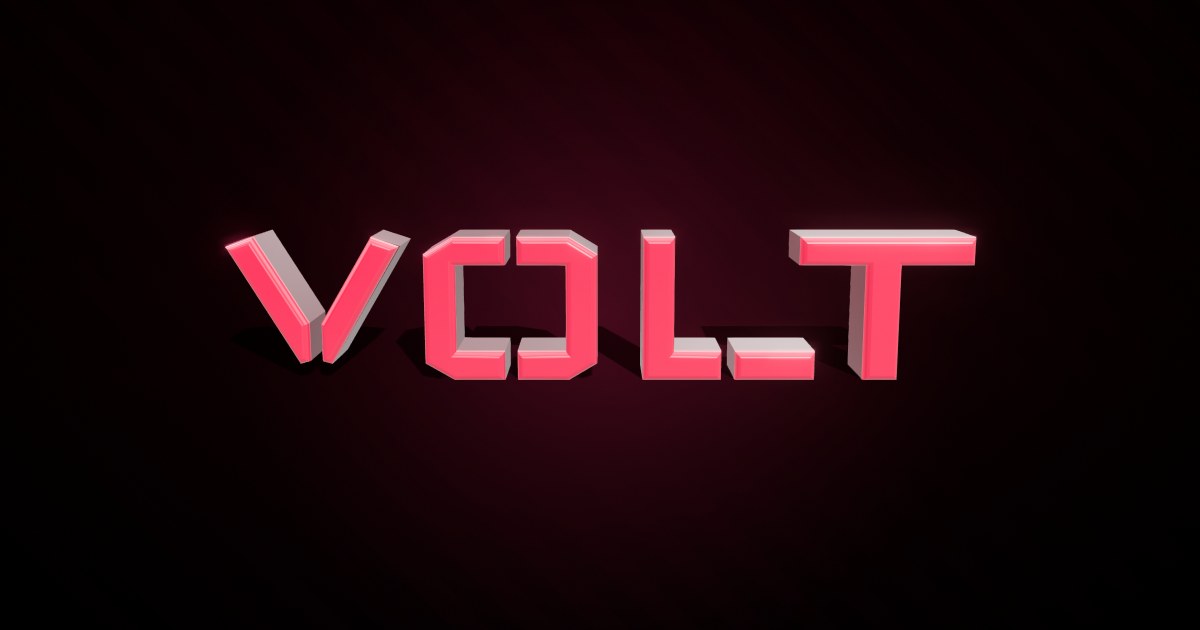 Volt 3D text effect
