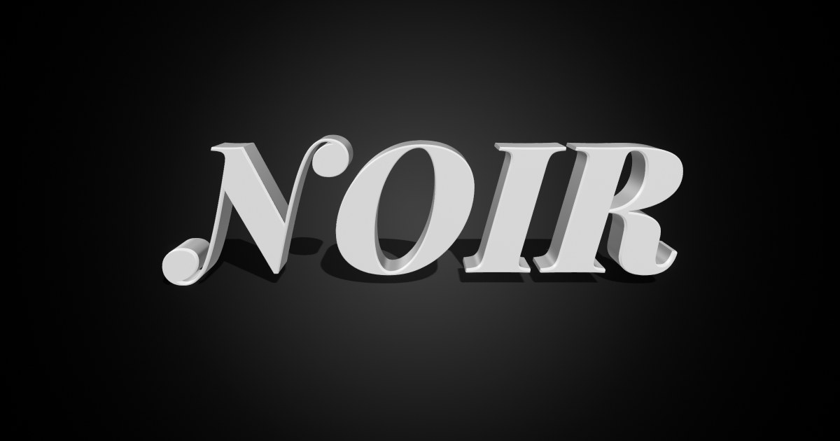 Noir Detective 3D text effect