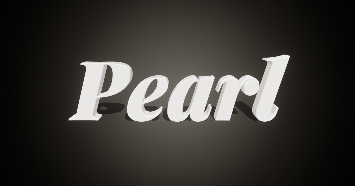 Pearl Lace 3D text effect
