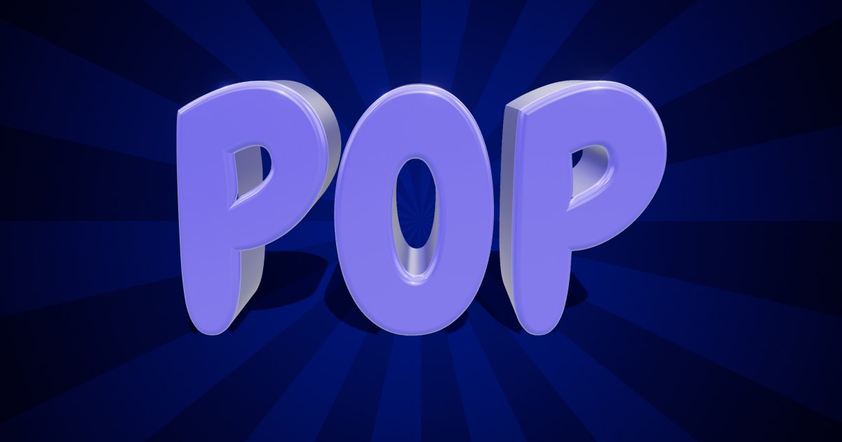 Pop 3D text effect