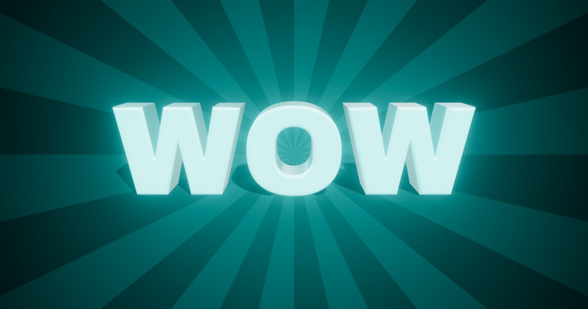 Wow 3D text effect