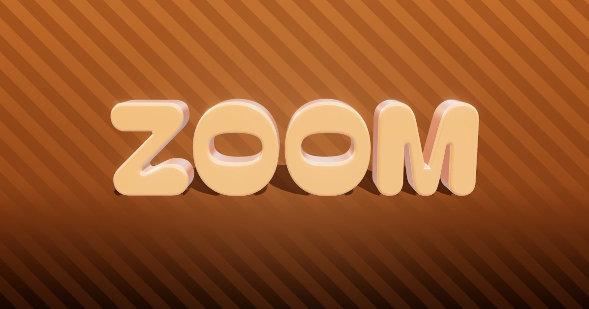 Zoom 3D text effect
