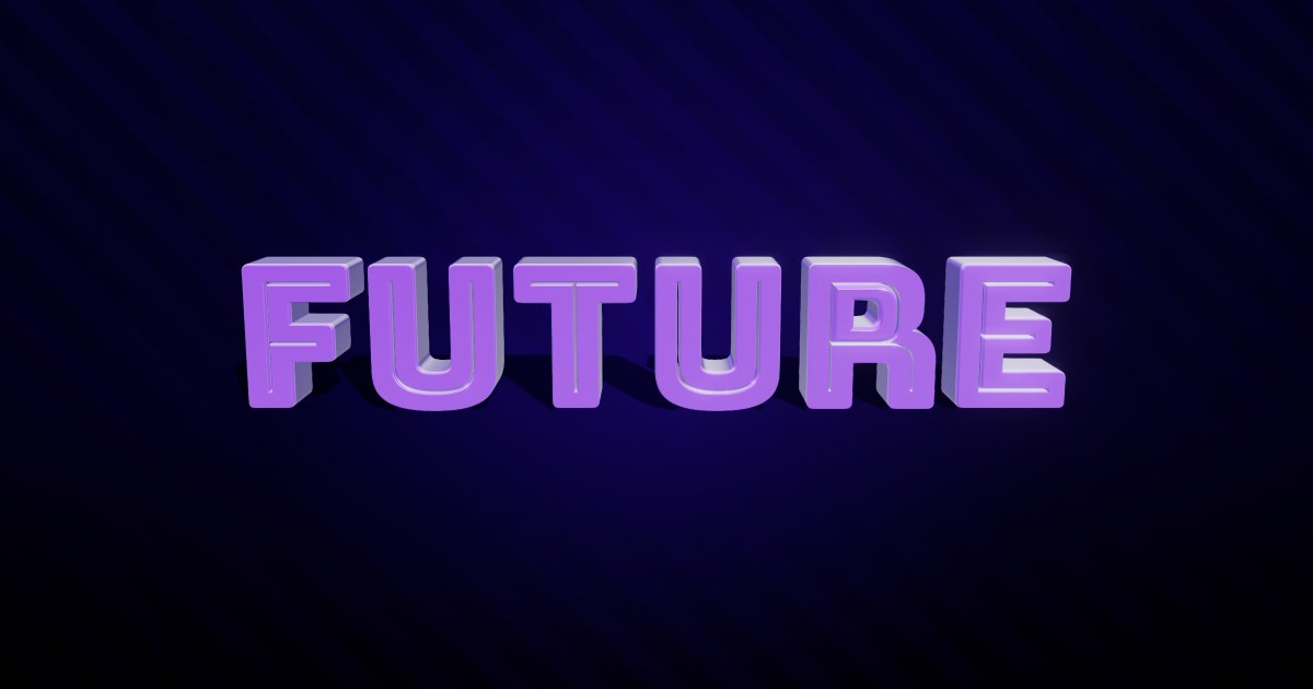 Future 3D text effect