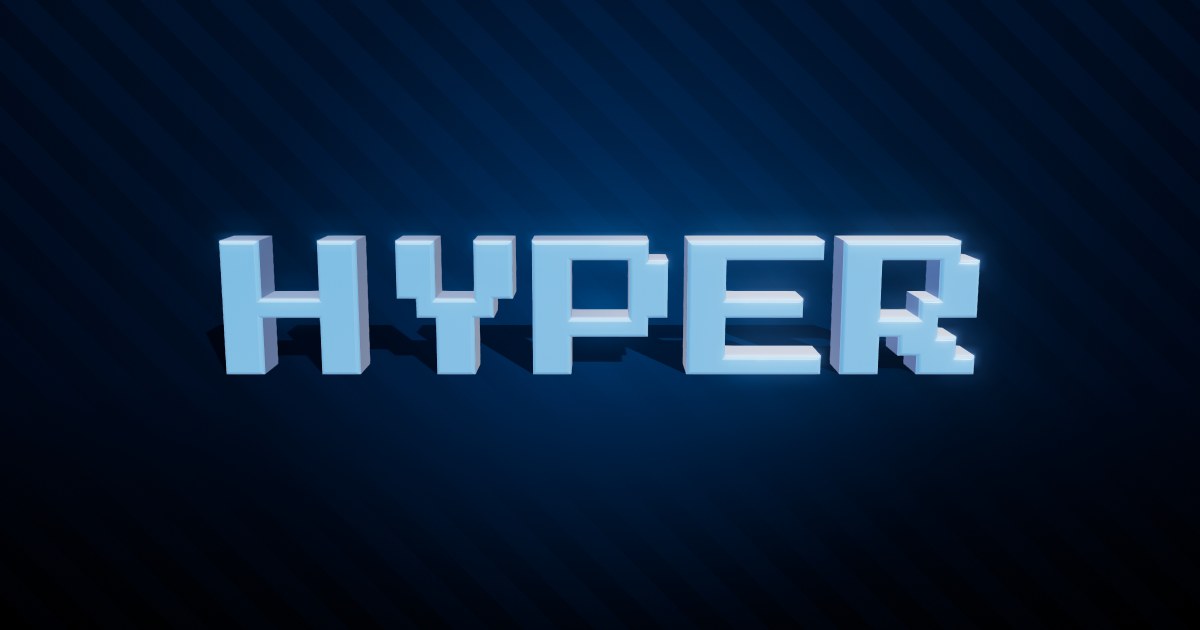 Hyper 3D text effect