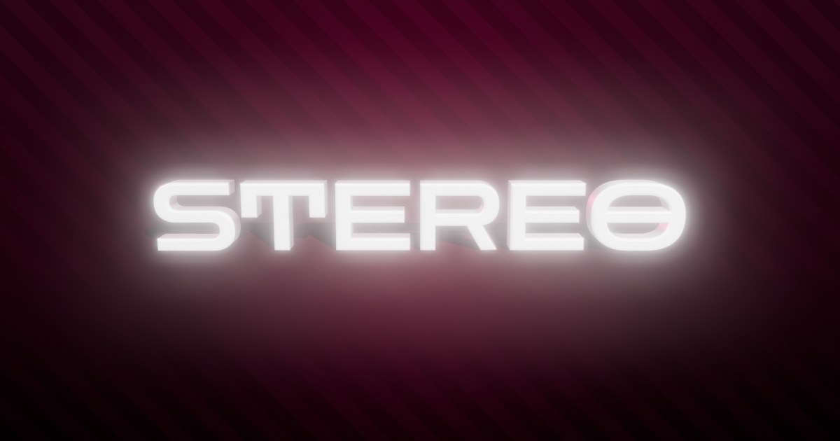 Stereo 3D text effect