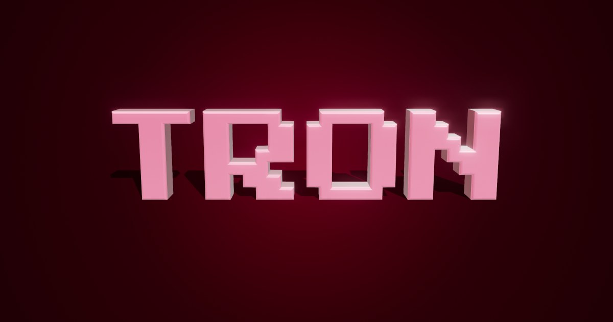 Tron 3D text effect